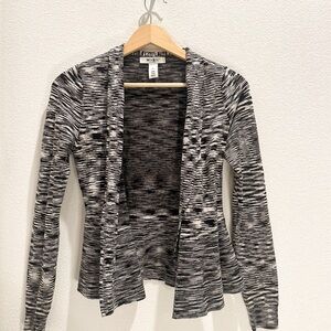 WHBM Grey Black Cardigan